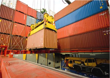 EOT Cranes in container handling